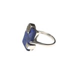Srebrny pierścionek z lapis lazuli (925)
