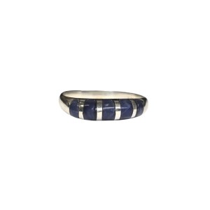 Srebrny pierścionek z lapis lazuli (925)