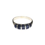 Srebrny pierścionek z lapis lazuli (925)