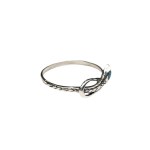 Silver snake ring with turquoise (925)
