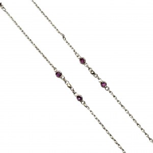 Silver celebritory with pink eyes (925)