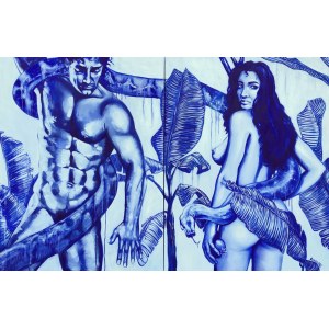 Dominika Remez, diptych Adam and Eve, 2022