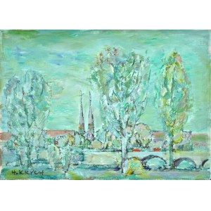 Henryk KRYCH (1905-1980), Pejzaż z mostem