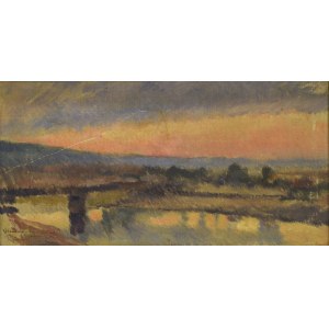 Tadeusz CYBULSKI, (1878-1954), Mglisty poranek nad wodą, 1894