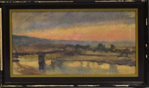 Tadeusz CYBULSKI, (1878-1954), Mglisty poranek nad wodą, 1894