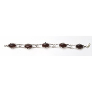PRL, Magnifique bracelet d'auteur avec ambre