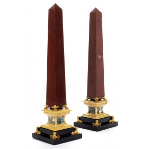 Pair of obelisks as Grand Tour objects