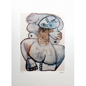 Pablo Picasso (1881 - 1973), Squatting Nude , lithograph, edition 42/200