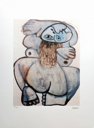 Pablo Picasso (1881 - 1973), Squatting Nude , litografia, edycja 42/200