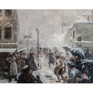 Stanisław Tomkiewicz-Woyneko (1859-1896), Jawnogrzesznica z Monachium (Wiedeńska ulica), 1886