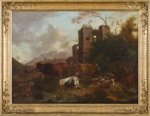 Johann Heinrich Roos (1631 Reipoltskirchen-1685 Frankfurt nad Menem), Pasterze z bydłem