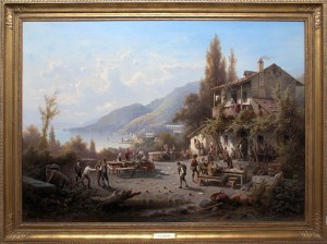Albert Rieger (1834 Triest-1905 Wiedeń), Letni wieczór w Trieście