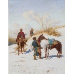 Władysław Karol Szerner (1870 Szebenice -1936 tamże), Patrol kozacki