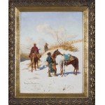 Władysław Karol Szerner (1870 Szebenice -1936 there), Cossack patrol