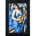 Tamara Łempicka (1894 Warszawa - 1980 Cuernavaca), Femme bleue a la guitare