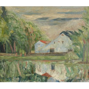Jan Hrynkowski (1891 Żelechów bei Lviv - 1971 Kraków), Landschaft, 1930er Jahre.