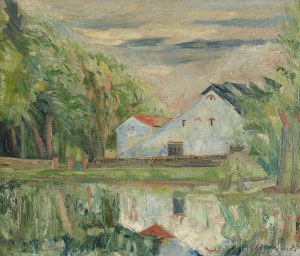 Jan Hrynkowski (1891 Żelechów k. Lwowa - 1971 Kraków), Pejzaż, l. 30.