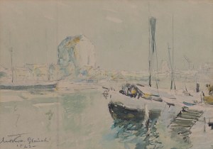 Marian Mokwa (1889 Malary - 1987 Sopot), Port w Gdańsku, 1922