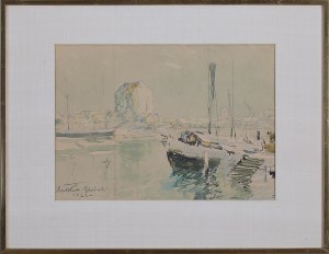 Marian Mokwa (1889 Malary - 1987 Sopot), Port w Gdańsku, 1922
