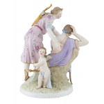 Figure of Luna and Endymion, Royal Porcelain Manufactory KPM Berlin, 2nd half of the 19th century.