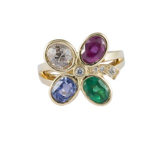 Bague en trèfle