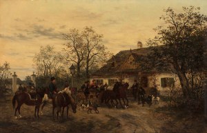 Ludwik Gędłek (1847 - 1904), Powrót z polowania