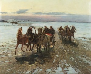 Czesław Wasilewski (Ignacy Zygmuntowicz) (1875 - 1945), Wyjazd ze wsi, 1922