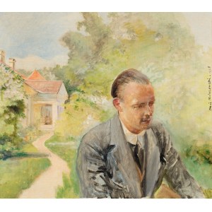 Jacek Malczewski (1854 - 1929), Portret syna Rafała, 1925