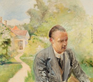 Jacek Malczewski (1854 - 1929), Portret syna Rafała, 1925