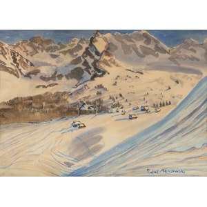 Rafał Malczewski (1892 - 1965), View of the Gąsienicowa Valley, ca. 1933