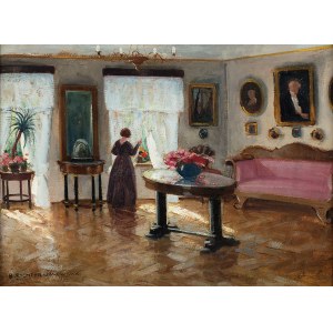 Bronisława Rychter (1868 - 1953), W salonie, przed 1927