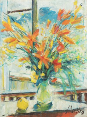Zygmunt Menkes (1896 - 1986), Bukiet liliowców