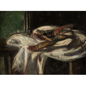 Leopold Gottlieb(1854 - 1929), Still life with fish, 1925-1927