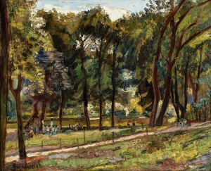 Nathan Grunsweigh (1880 - 1956), W parku