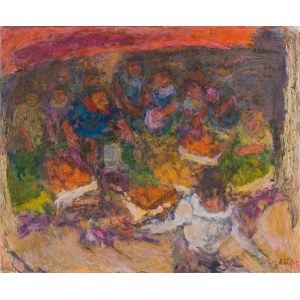 Eugeniusz Eibisch (1896 - 1987), Market in Antibes