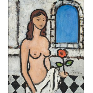 Tymon Niesiołowski (1882 - 1965), Ragazza con fiore