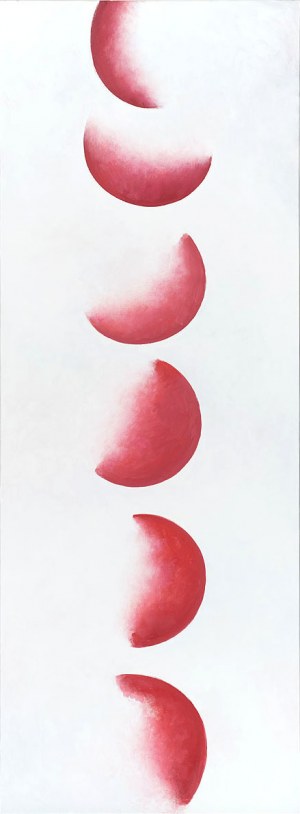 Wojciech Fangor (1922 - 2015), Red moons 1, 1961/2010