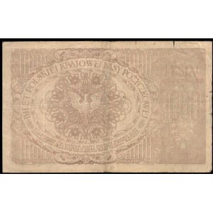 Poland. 1919 1000 Marek Podwojna Numeracja Ser. C