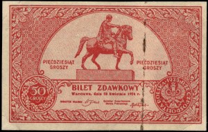 Poland. 1924 50 Groszy