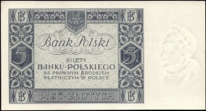 Poland. 1930 5 Zlotych Prefix CR