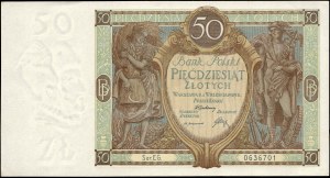 Poland. 1929 50 Zlotych Prefix EG