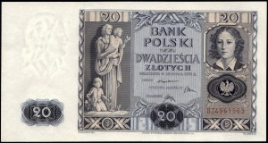 Poland. 1936 20 Zlotych Series BZ