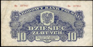 Poland. 1944 10 Zlotych Prefix Bc Owe