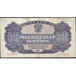 Poland. 1944 50 Zlotych Prefix TO Owym