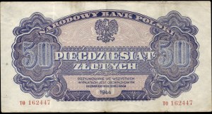 Poland. 1944 50 Zlotych Prefix TO Owym