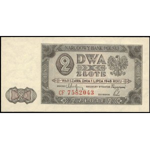Poland. 1948 2 Zlote Prefix CF