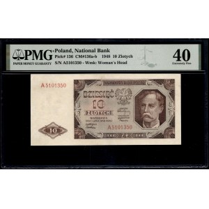 Poland. 1948 10 Zlotych Prefix A