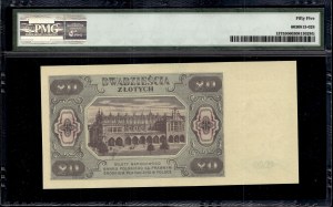 Poland. 1948 20 Zlotych Prefix HM