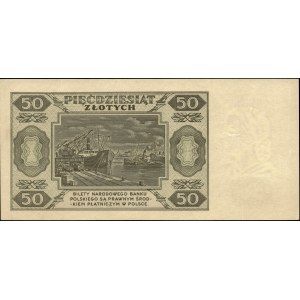 Poland. 1948 50 Zlotych Prefix DC