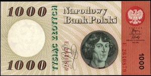 Poland. 1965 1000 Zlotych Prefix E